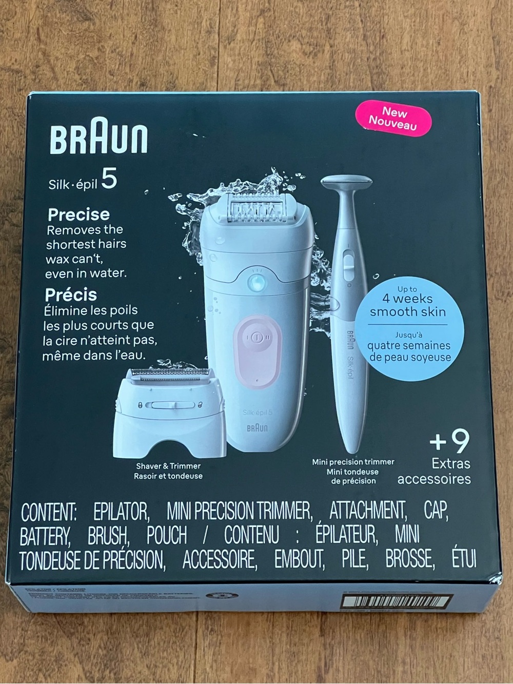 NWT NIB Braun Silk épil 5 without Precision Trimmer READ CAPTION